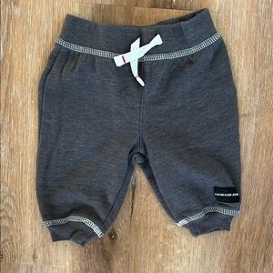 Calvin Klein Kids Charcoal Joggers with White Accents